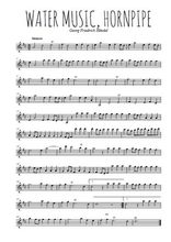 Water music, Hornpipe de Georg Friedrich Händel
